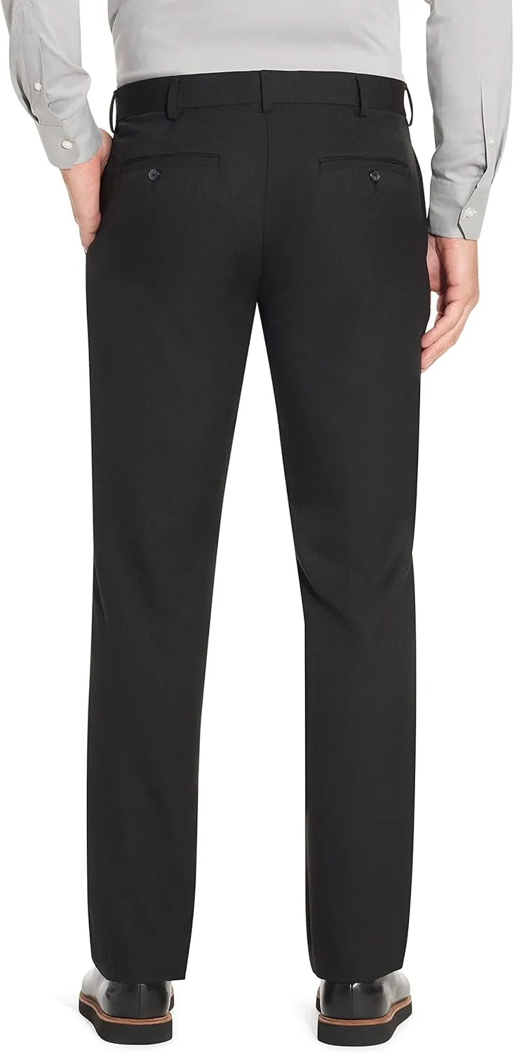 Van Heusen Men's Slim Fit Stretch Flat Front Traveler Pant