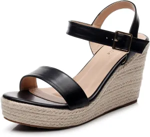VenusCelia Women's Hyper Light Wedge Sandal