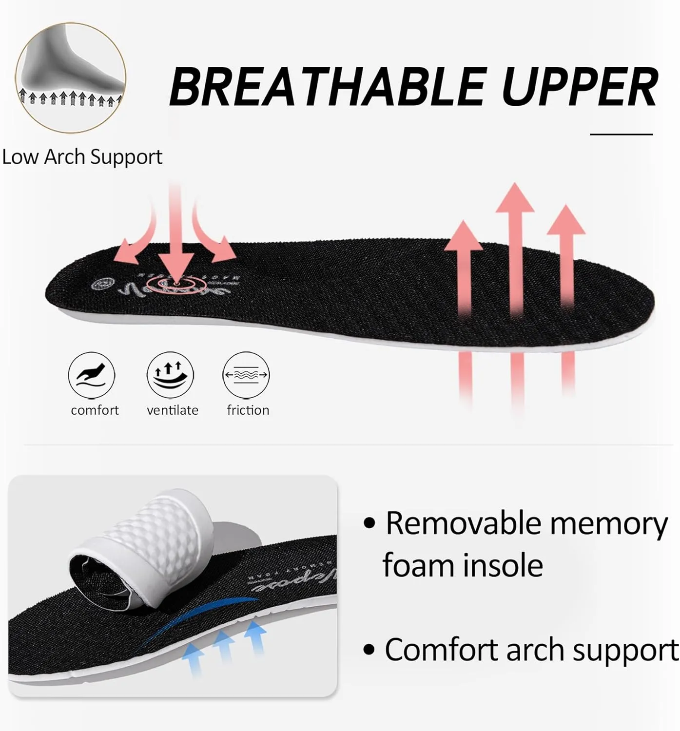Vepose 8060 Women's Fashion Platform Sneakers, Wide Toe Design Leather Casual Tennis Lace-up Shoes