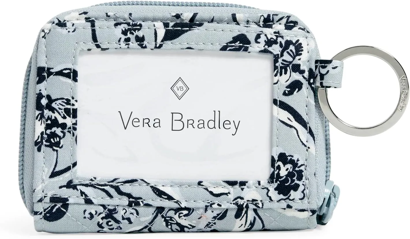 Vera Bradley Cotton Petite Zip-Around Wallet with RFID Protection