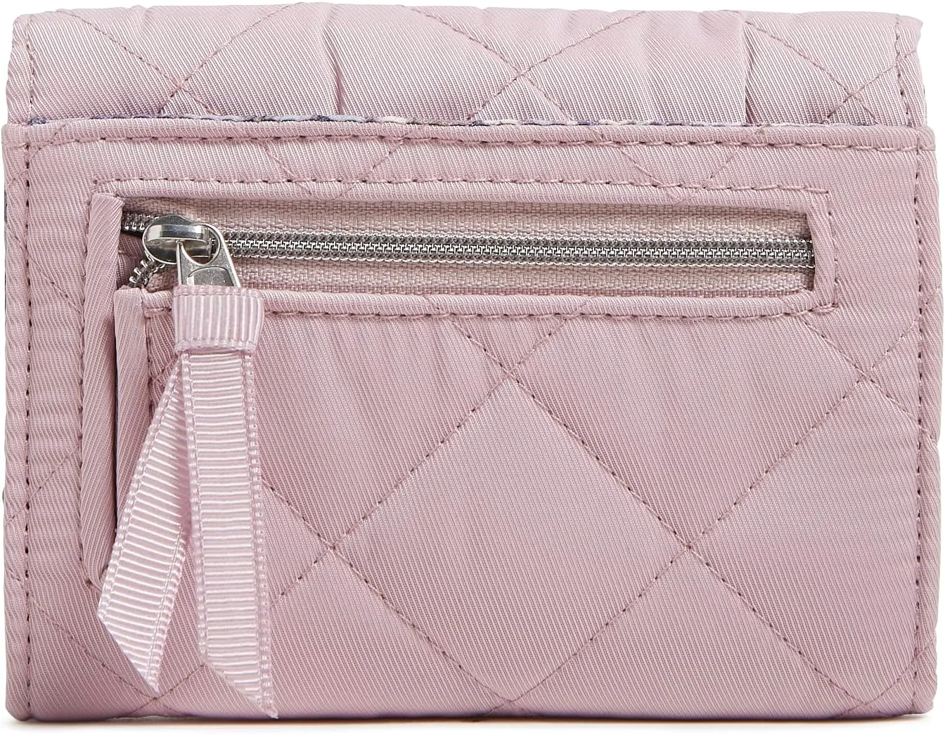 Vera Bradley Performance Twill Riley Compact Wallet with RFID Protection, Hydrangea Pink