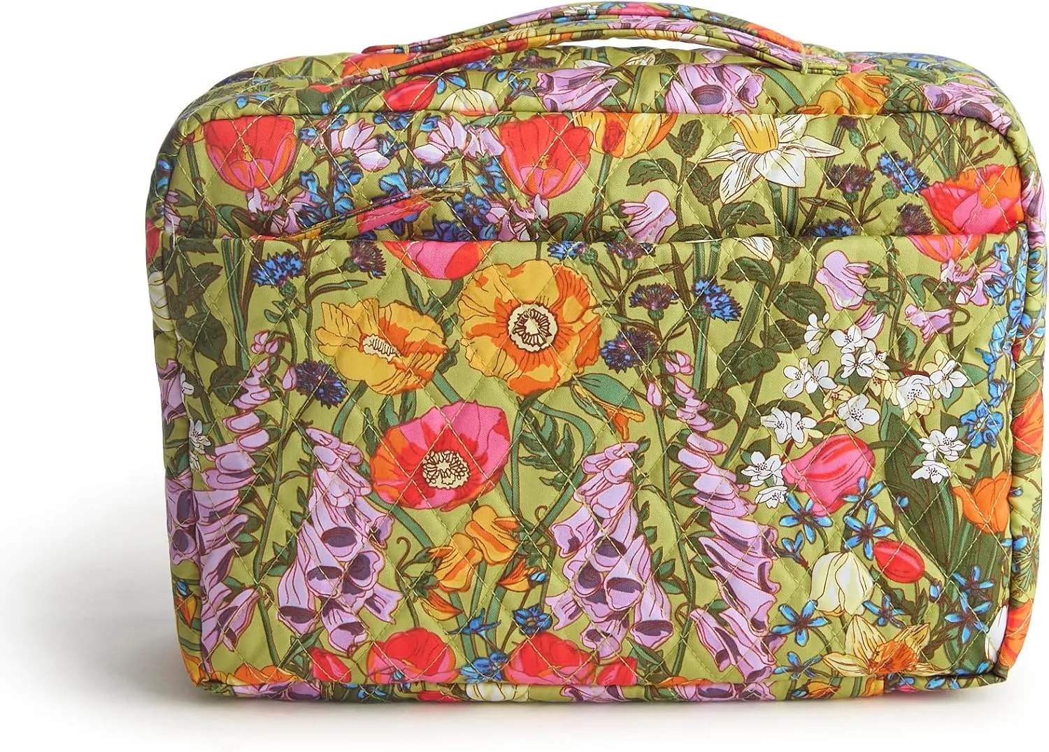 Vera Bradley Premium Cotton Lay Flat Travel Organizer, Meadow Bouquet