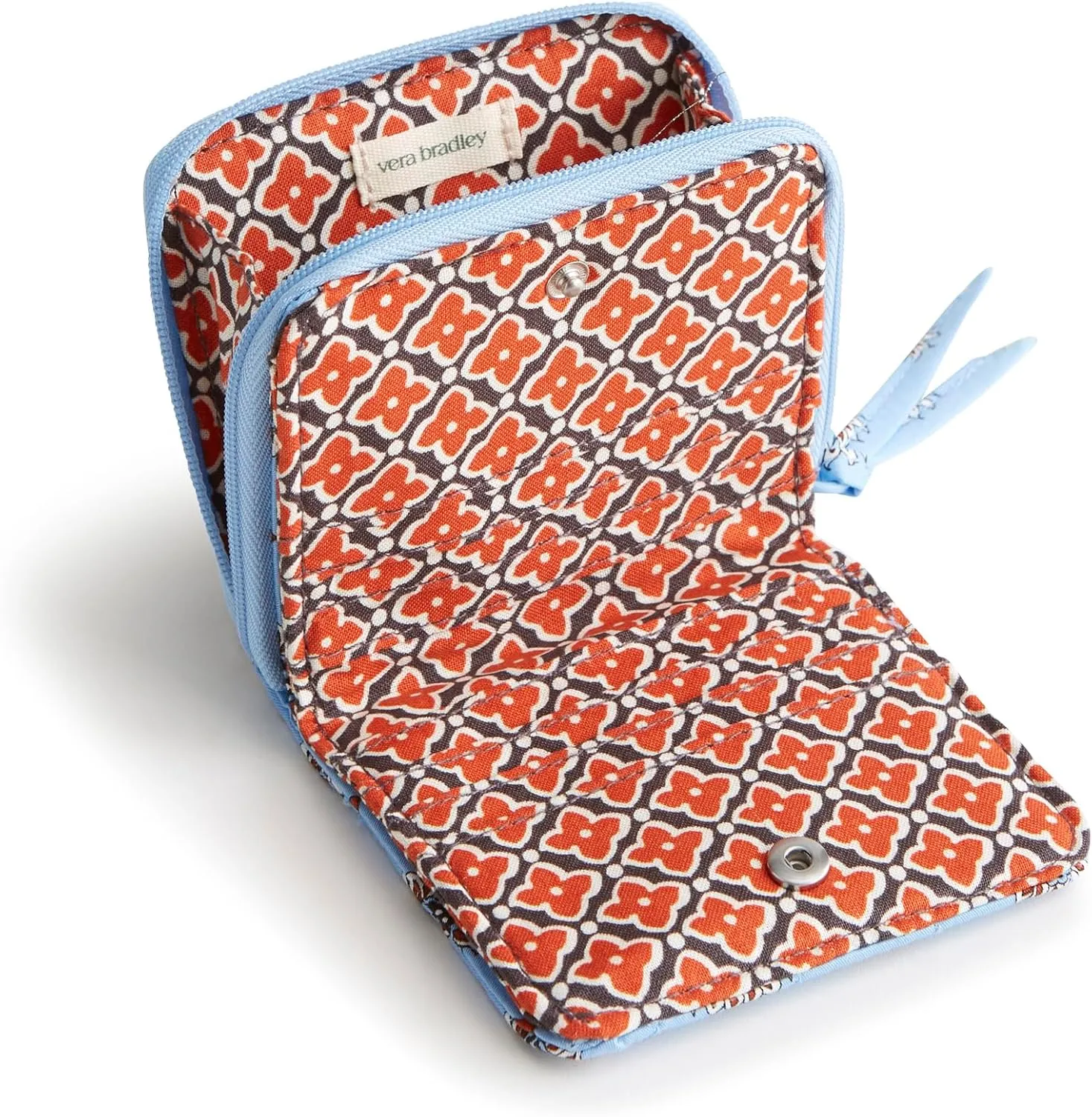 Vera Bradley Premium Cotton Small Zip-Around Wallet