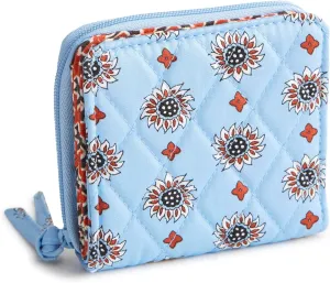 Vera Bradley Premium Cotton Small Zip-Around Wallet