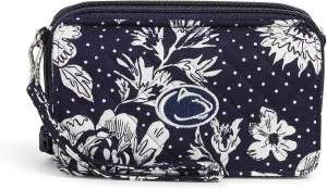 Vera Bradley Women's Cotton Collegiate All in One Crossbody Purse with RFID Protection (Multiple Teams Available)