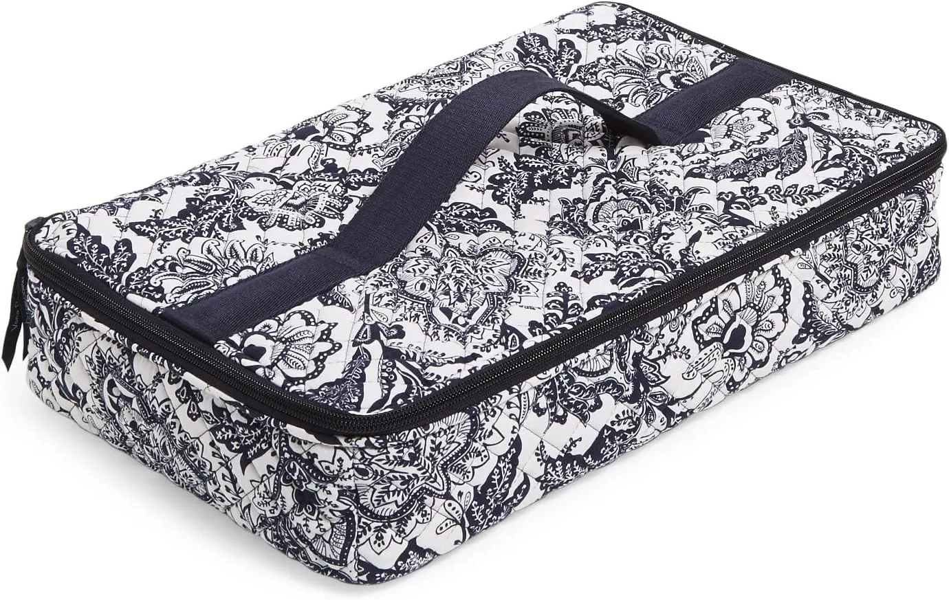 Vera Bradley Women's Cotton Heat Resistant Casserole Carrier, Java Navy & White - Recycled Cotton, One Size