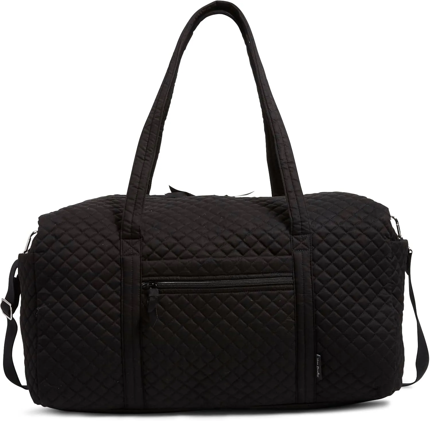 Vera Bradley Women's Cotton Large Travel Duffel Bag, True Black, One Size