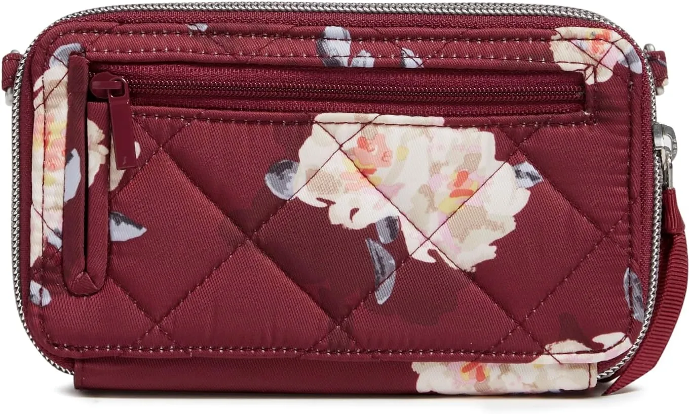 Vera Bradley Women's Performance Twill All in One Crossbody Purse with RFID Protection