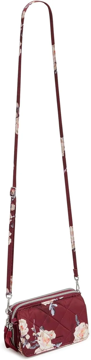 Vera Bradley Women's Performance Twill All in One Crossbody Purse with RFID Protection