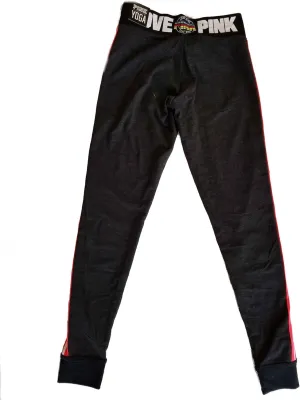 Victoria's Secret Pink Yoga Campus Legging Small Dark Gray Red