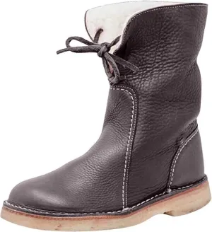 Vintage Buttery-Soft Waterproof Wool Lining Boots Vintage Buttery-Soft Wool Lining Boots PU Leather