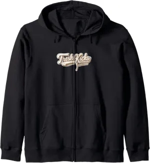 Vintage Style Fresh Kicks Laced Daily Zip Hoodie