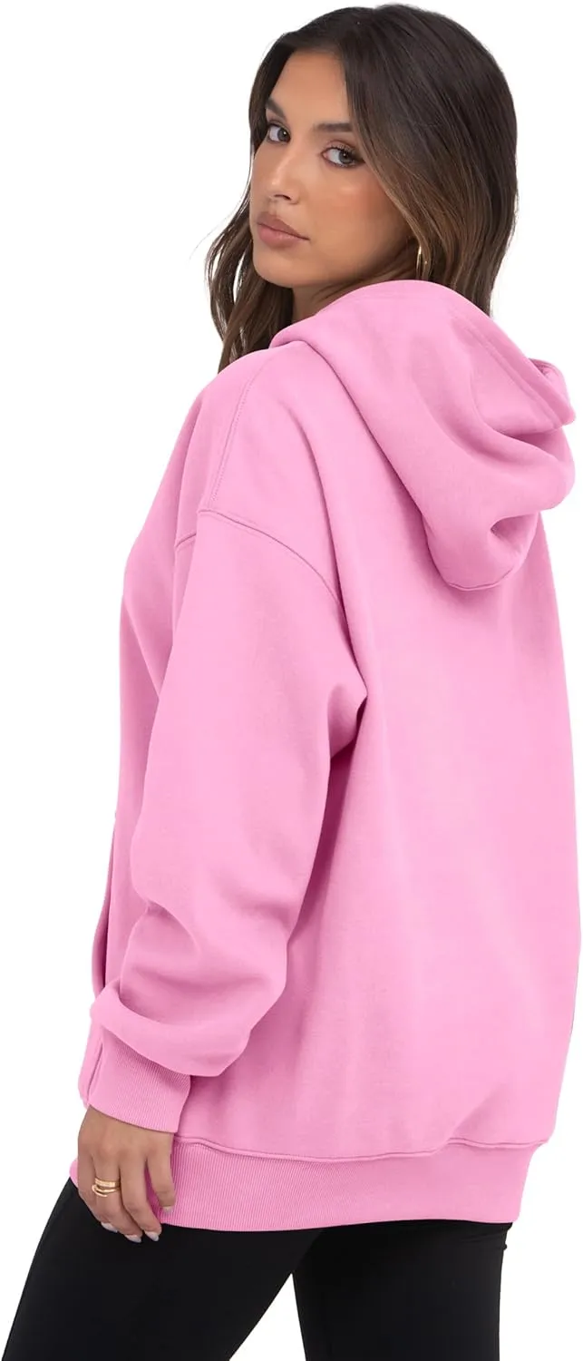 VIUTIL Womens Oversized Hoodies Fleece Loose Hooded Sweatshirt Fall Winter Outfits 2025 Trendy Clothes