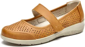 VJH confort Mary Jane Flats Orthopedic Shoes Women's,Breathable Slip-On Light Weight Comfort Orthotic Casual Walking Shoes