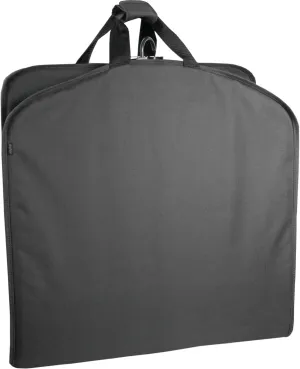 WallyBags Deluxe Slim Travel Garment Bag with Accessory Pocket, Black, 45-Inch