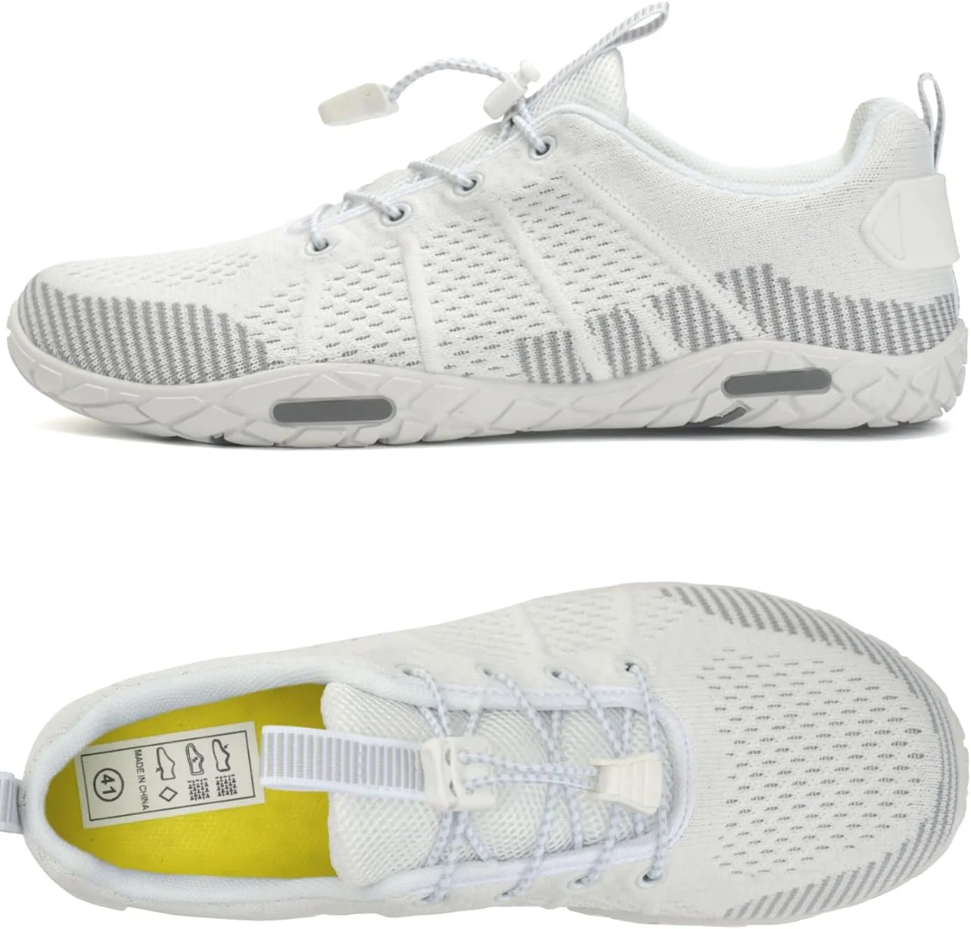 WateLves Barefoot Water Shoes Women Men Beach Swim Shoes Athletic Quick-Dry Aqua Socks Breathable Mesh Sneakers Walking Shoes