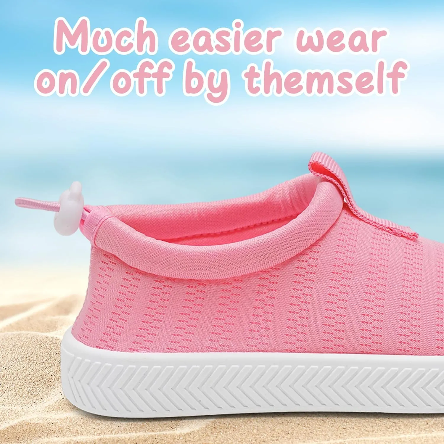 WateLves Toddler Water Shoes Kids Boys and Girls Quick Dry Water Sneakers Slip On Aqua Swim Shoes for Beach Daily Walking