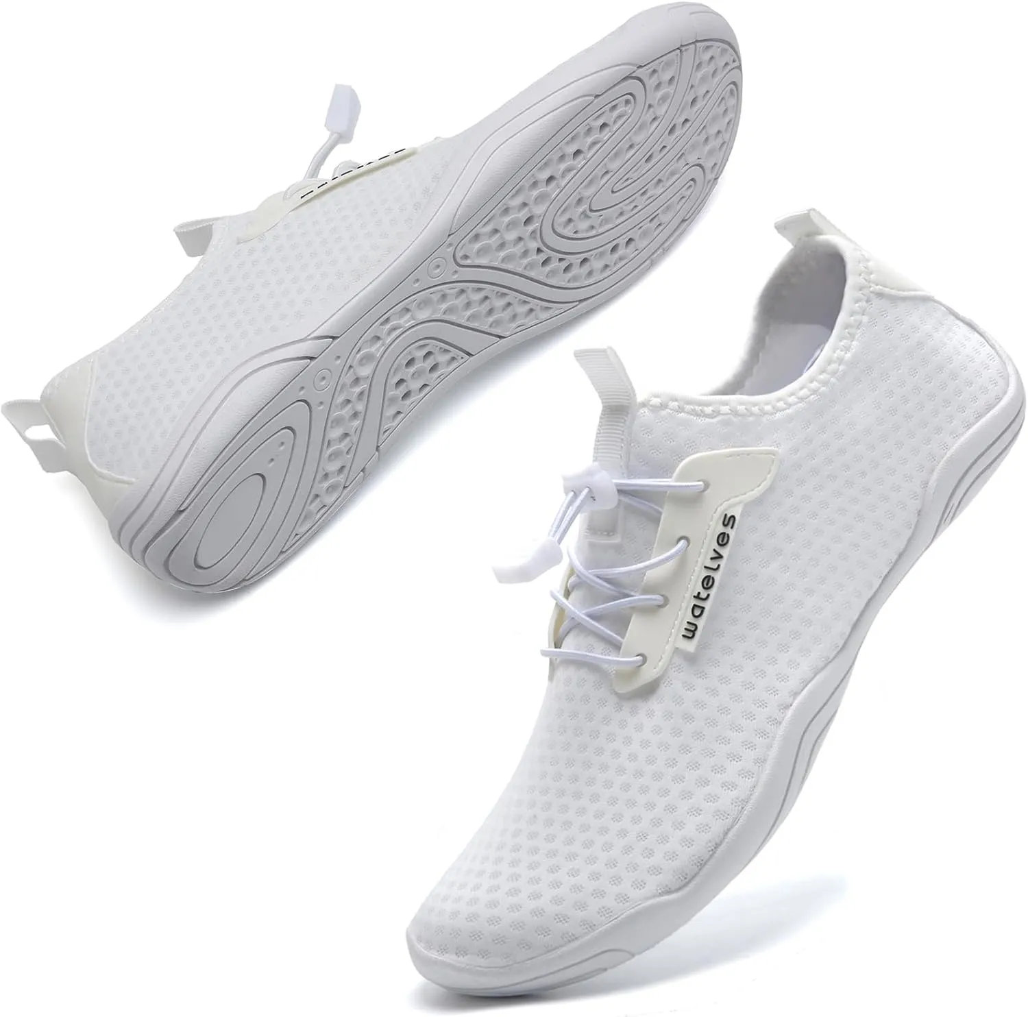 WateLves Water Shoes Mens Womens Barefoot Beach Swim Shoes Quick-Dry Aqua Socks for Surf Pool Yoga Water Aerobics