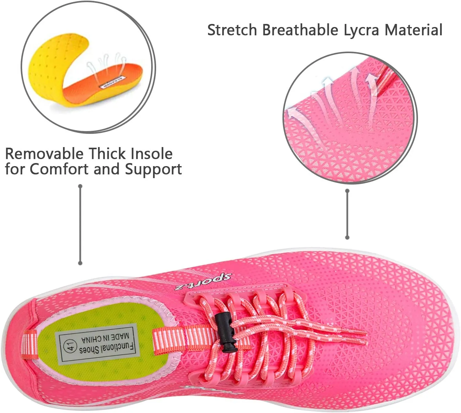WateLves Water Shoes Mens Womens Barefoot Beach Swim Shoes Quick-Dry Aqua Socks for Surf Pool Yoga Water Aerobics