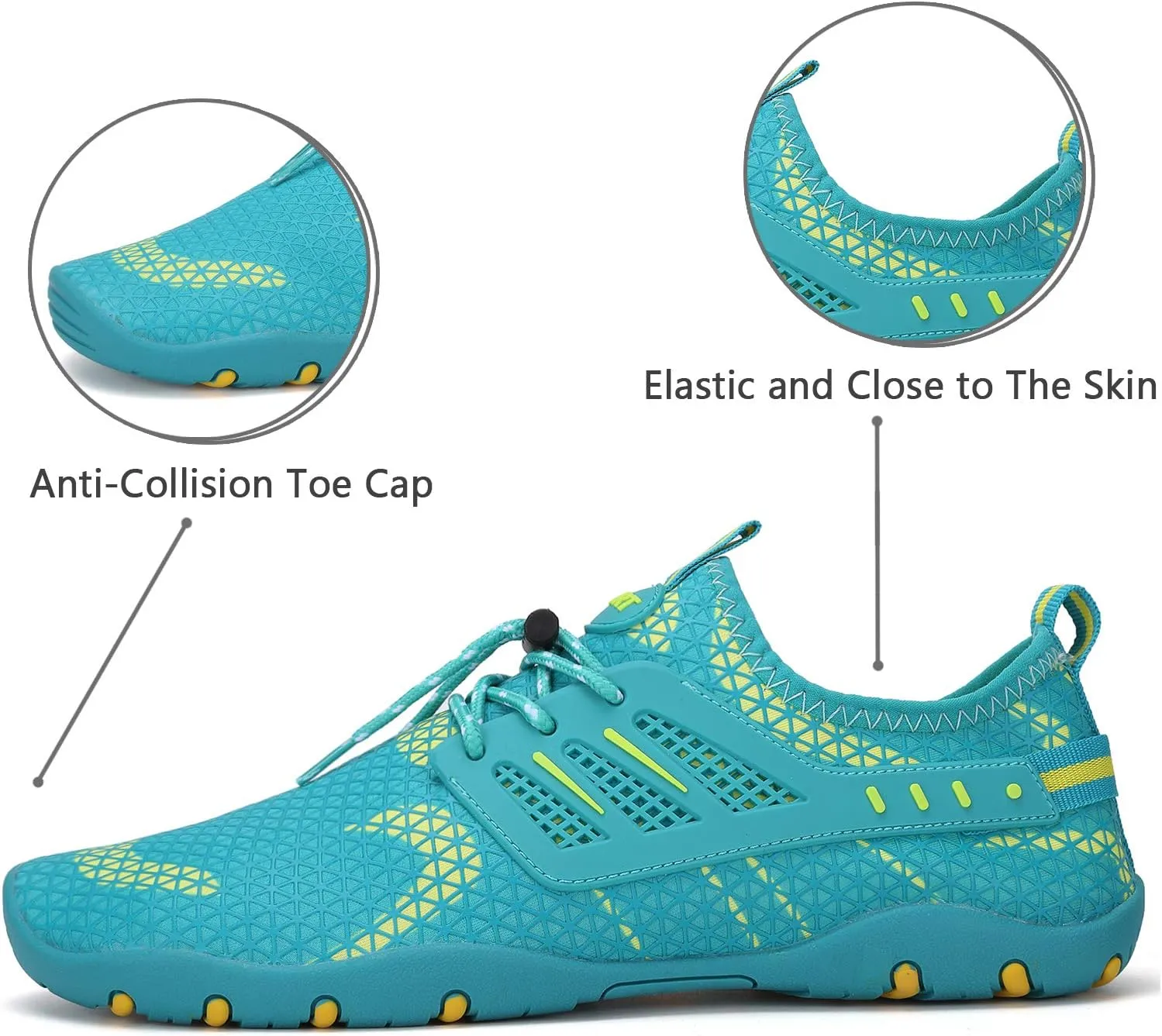 WateLves Water Shoes Mens Womens Beach Swim Shoes Quick-Dry Aqua Socks Pool Shoes for Surf Yoga Water Aerobics