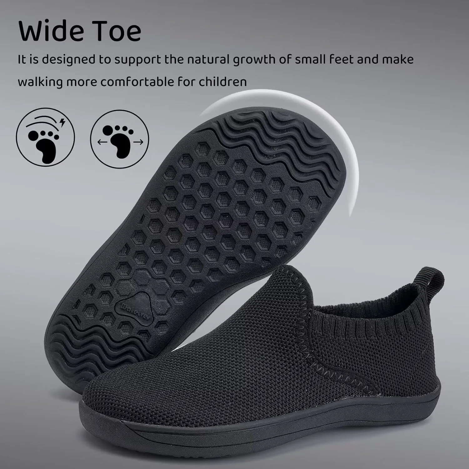 WateLves Wide Toddler Water Shoes Little Boys Girls Barefoot Shoes Quick Dry Slip on Aqua Socks for Swim Beach Pool Water Sport
