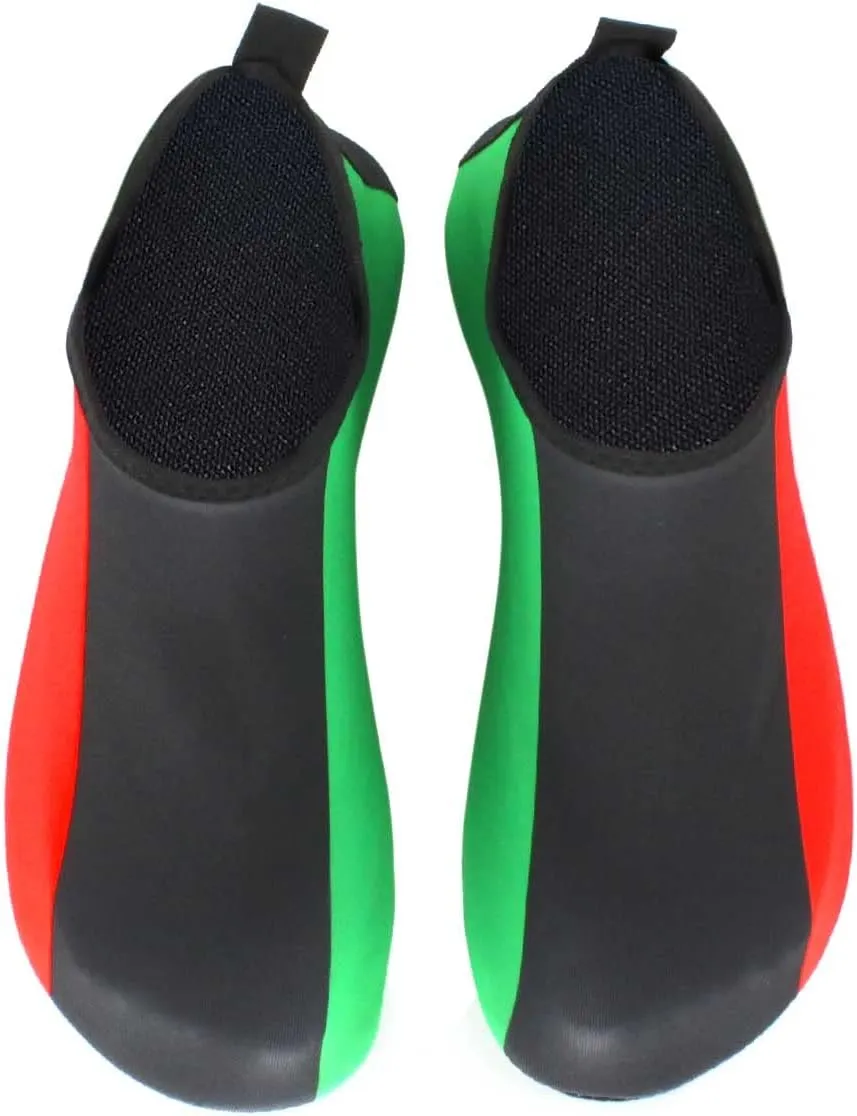 Water Shoes for Women and Men Quick-Dry Swim Beach Shoes for Outdoor Surfing Yoga Exercise Jamaica Flag Caribbean Reggae Rasta