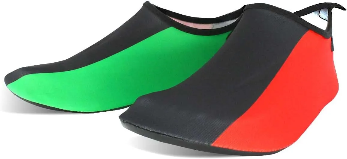 Water Shoes for Women and Men Quick-Dry Swim Beach Shoes for Outdoor Surfing Yoga Exercise Jamaica Flag Caribbean Reggae Rasta
