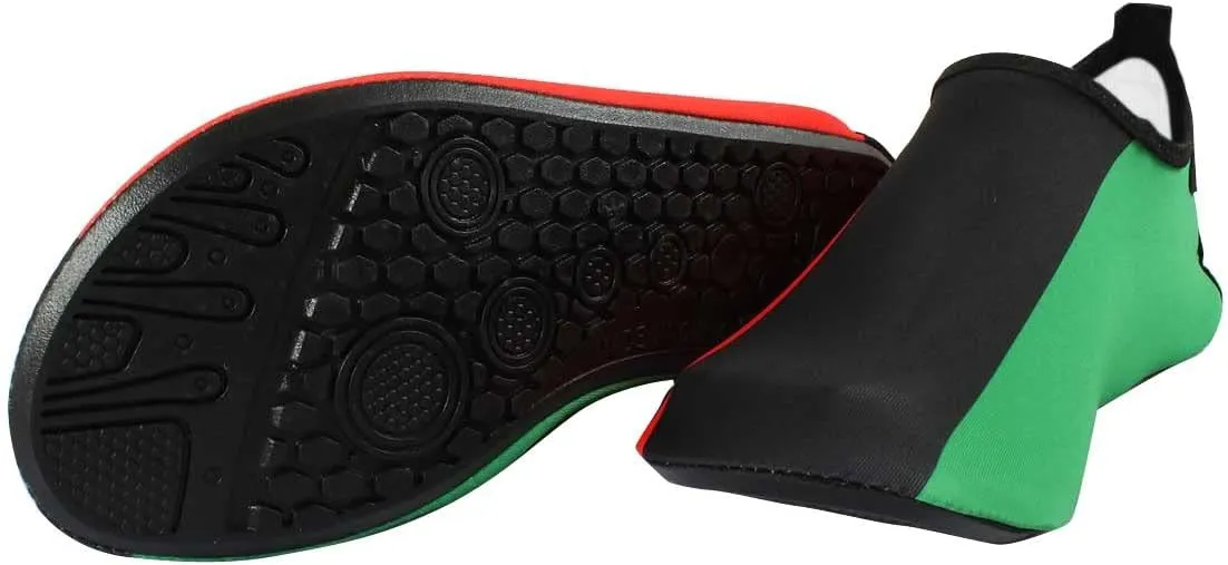Water Shoes for Women and Men Quick-Dry Swim Beach Shoes for Outdoor Surfing Yoga Exercise Jamaica Flag Caribbean Reggae Rasta