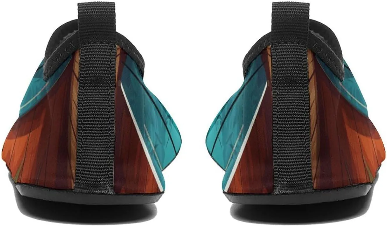 Water Shoes for Women Men Swim Beach Shoes Quick Dry Barefoot Aqua Shoes Surfboard on Wooden Sport Shoes Hiking Shoes