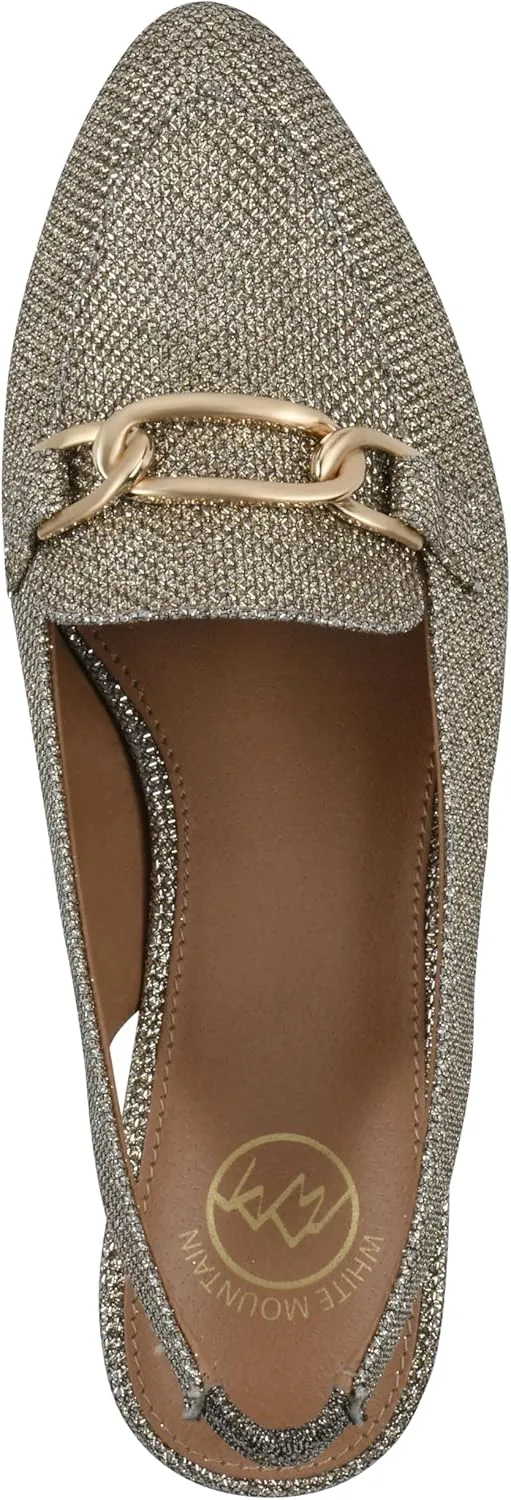 WHITE MOUNTAIN Women's Boreal Low Block Loafer Heel