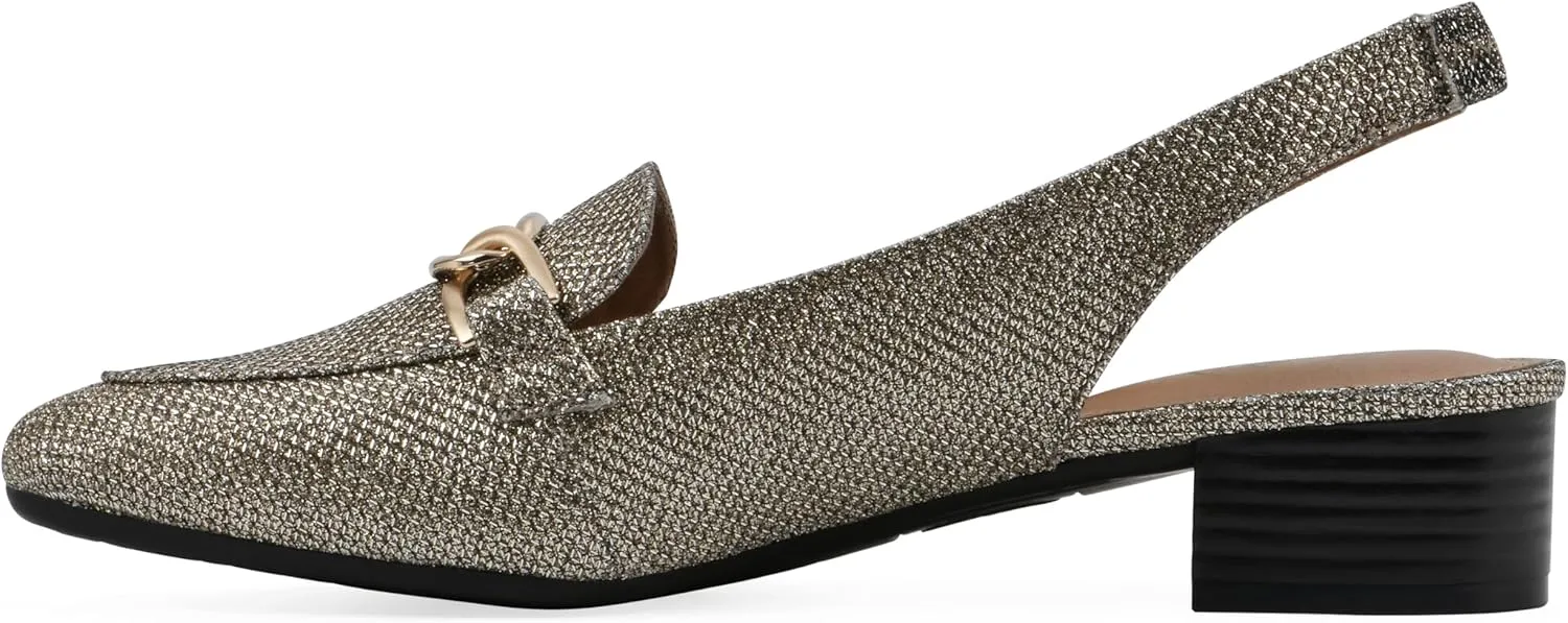 WHITE MOUNTAIN Women's Boreal Low Block Loafer Heel