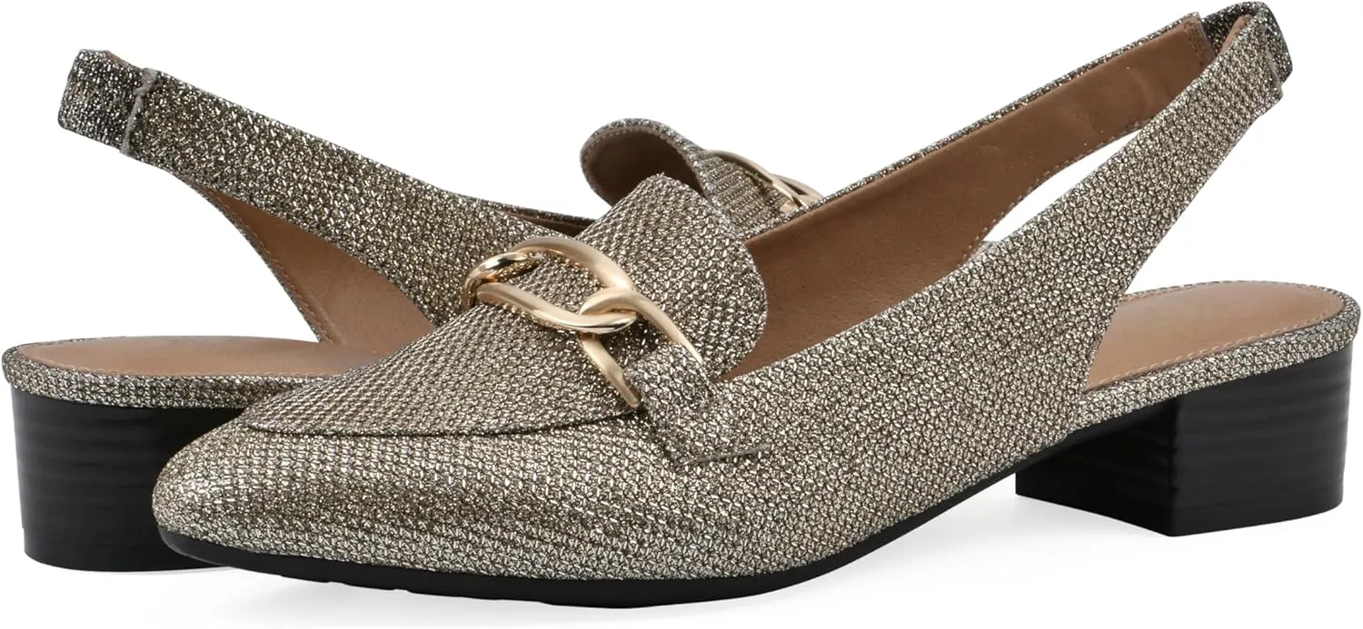 WHITE MOUNTAIN Women's Boreal Low Block Loafer Heel