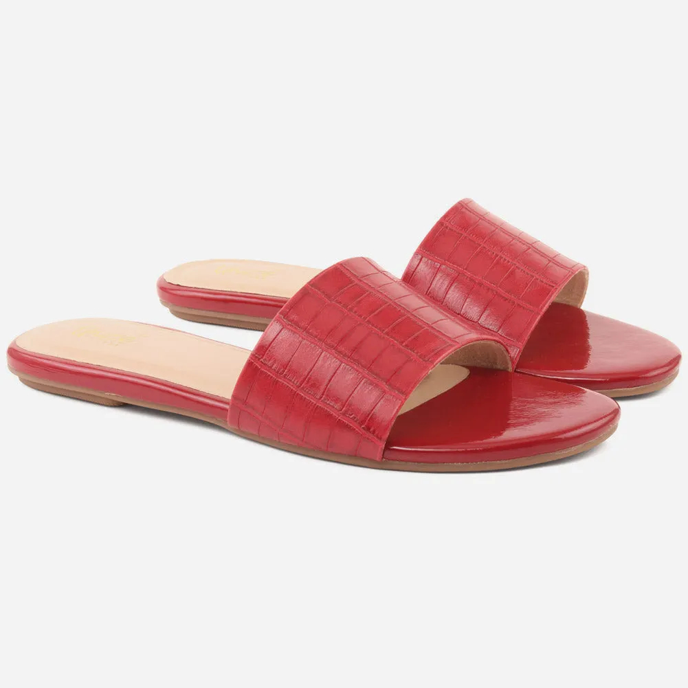 Women "LILY" Matt Slip On Slippers