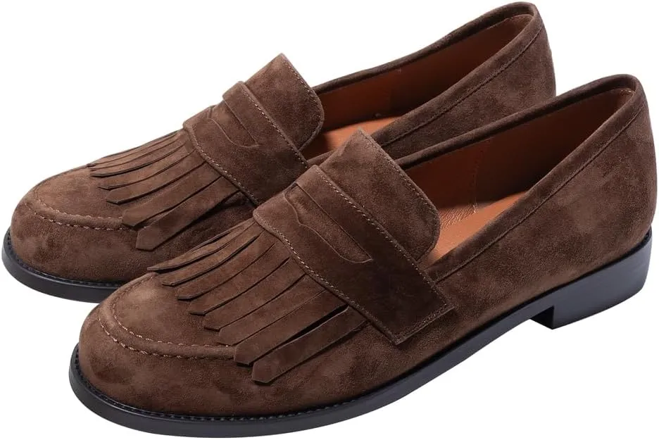 Women's Classic Flat Suede Tassel Loafer
