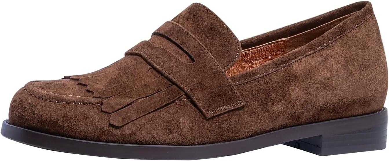 Women's Classic Flat Suede Tassel Loafer