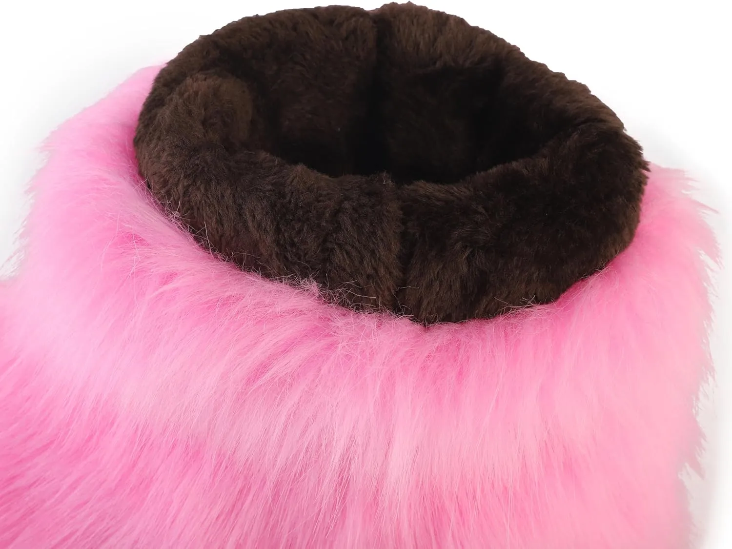 Women's Faux Fur Boot, Round Toe Suede, Warm Snow Comfy Plush Short Flat Mid-Calf Furry Fluffy Boots