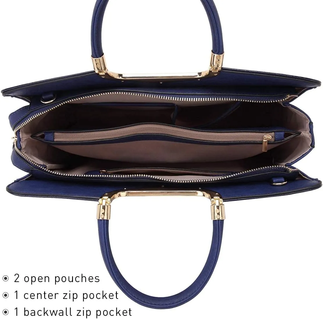 Womens Handbag Top Handle Shoulder Bag Tote Satchel Purse Work Bag with Matching Wallet