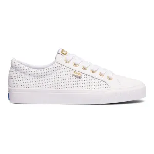 Women's Jump Kick Perf Leather White/Gold