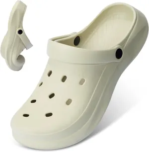 Womens Mens Garden Clogs with Arch Support Slip-On Work Shoes, Quick-Dry Water Sandals, Casual Comfortable Slippers