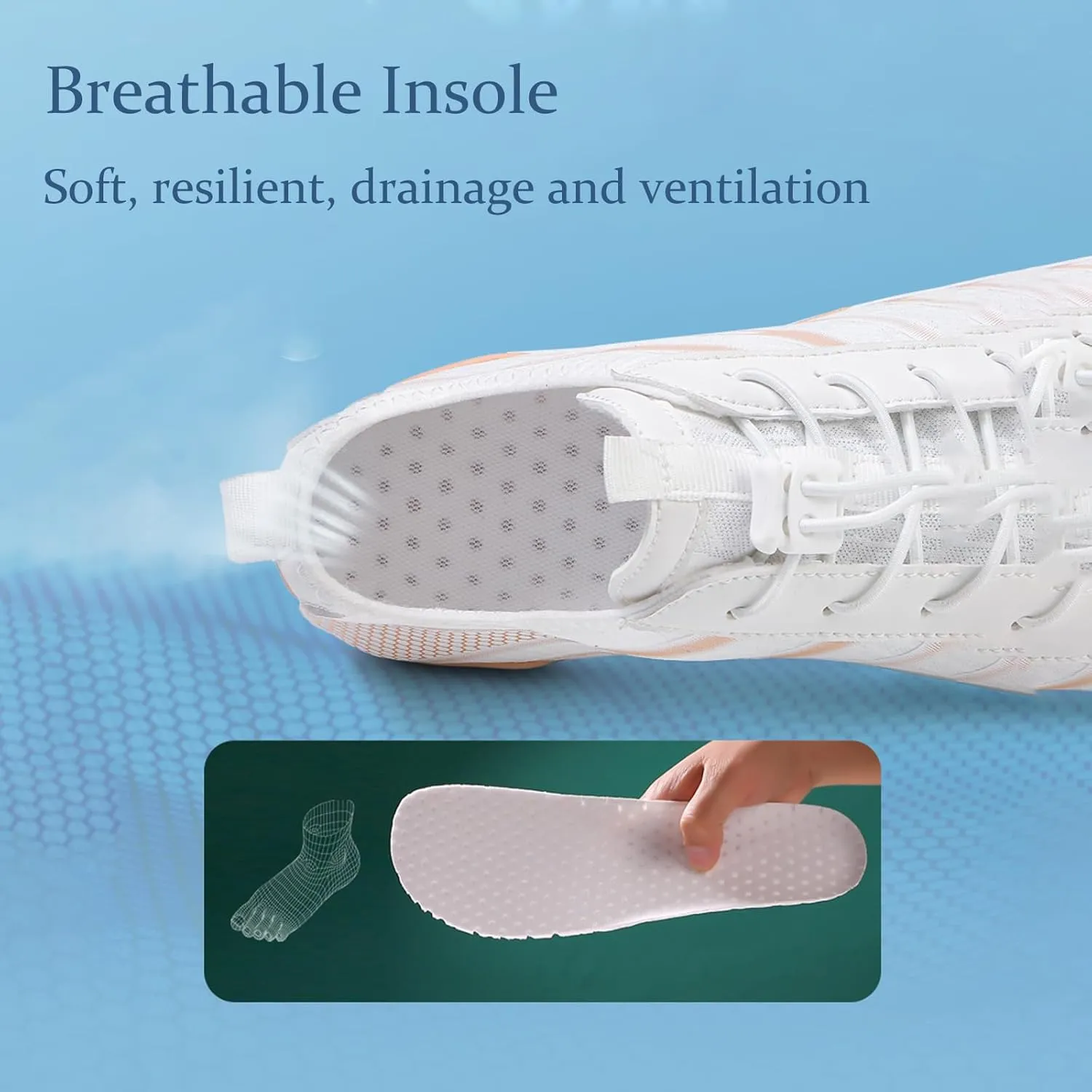 Women's Men's Hike Barefoot Shoes Wide Toe Box Water Shoes Quick Dry Swim Shoe Breathable & Non-Slip for Pool Beach Surf Walk Water Yoga