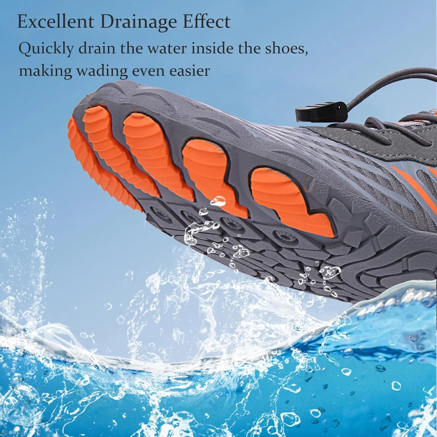 Women's Men's Hike Barefoot Shoes Wide Toe Box Water Shoes Quick Dry Swim Shoe Breathable & Non-Slip for Pool Beach Surf Walk Water Yoga