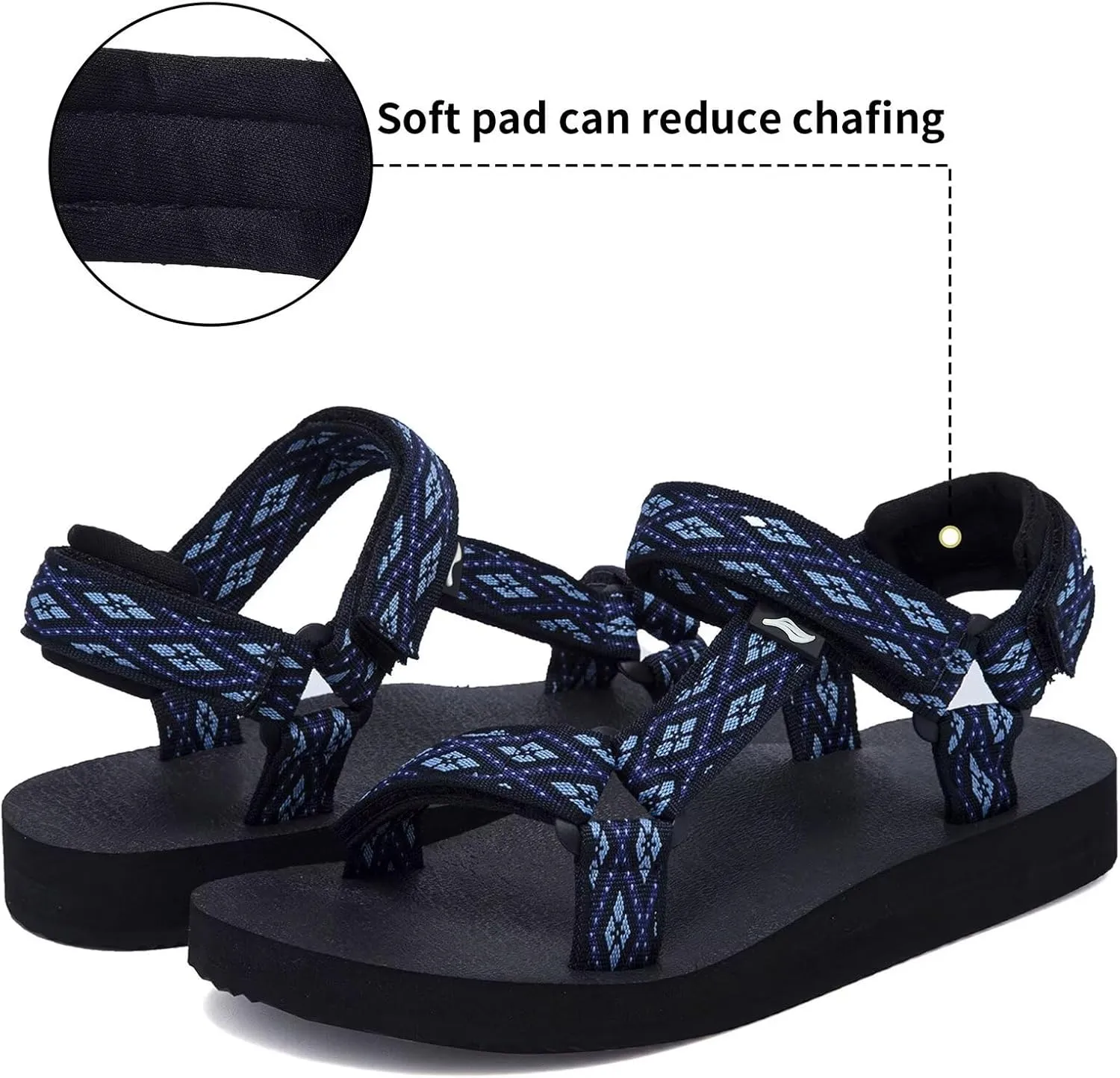 Women's Original Sport Sandals Hiking Sandals with Arch Support Yoga Mat Insole Light Weight Outdoor Water Shoes