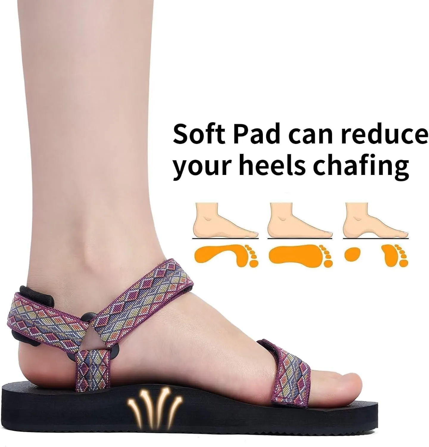 Women's Original Sport Sandals Hiking Sandals with Arch Support Yoga Mat Insole Light Weight Outdoor Water Shoes