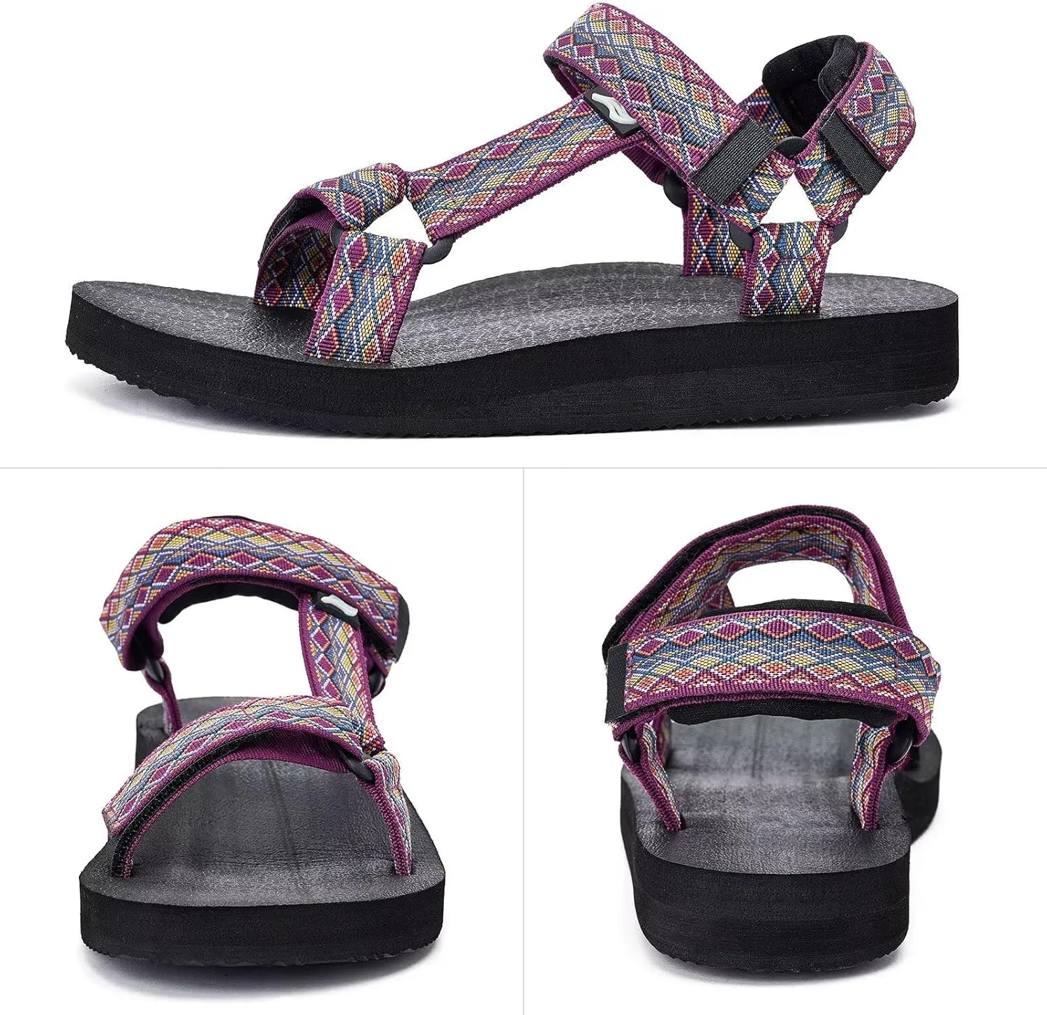 Women's Original Sport Sandals Hiking Sandals with Arch Support Yoga Mat Insole Light Weight Outdoor Water Shoes