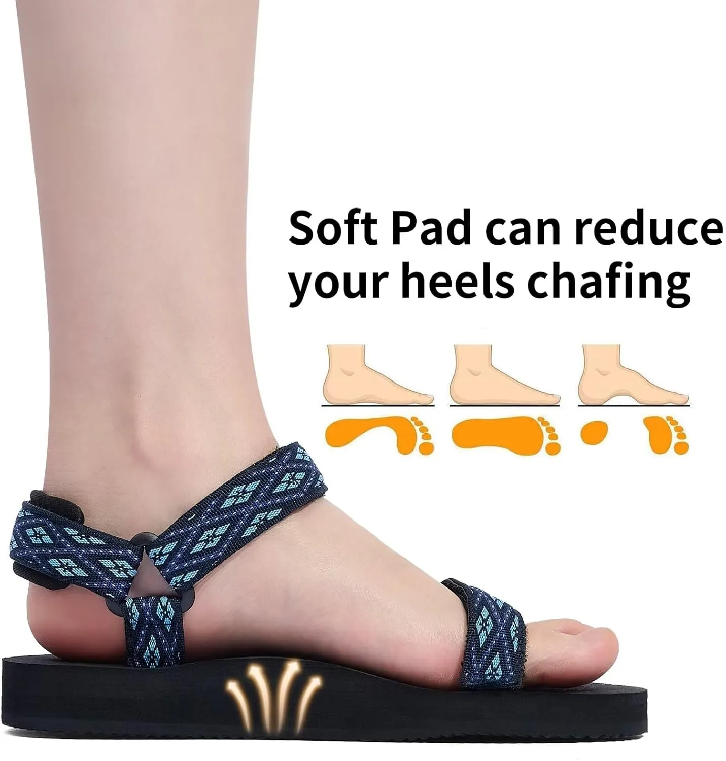 Women's Original Sport Sandals Hiking Sandals with Arch Support Yoga Mat Insole Light Weight Outdoor Water Shoes