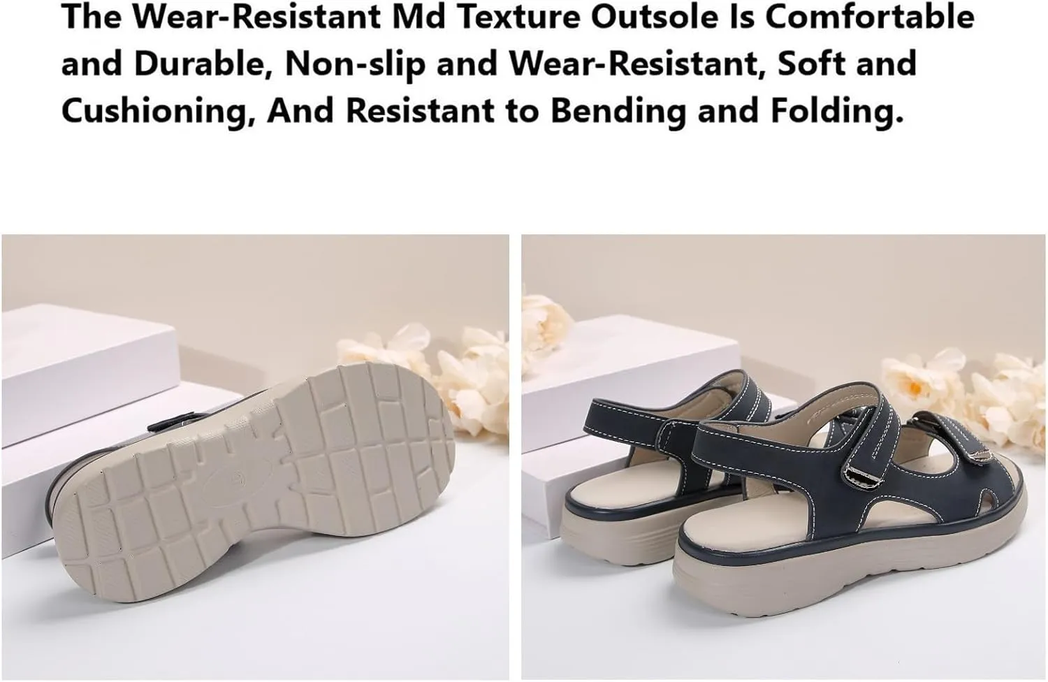 Women's Orthopedic Sport Sandals Shoes with Soft Cushion Foam Comfortable Walking Sandal Arch Support Wide Fit Dress Comfy Orthotic Recovery Athletic Travel Summer Sandal Dressy Back Strap