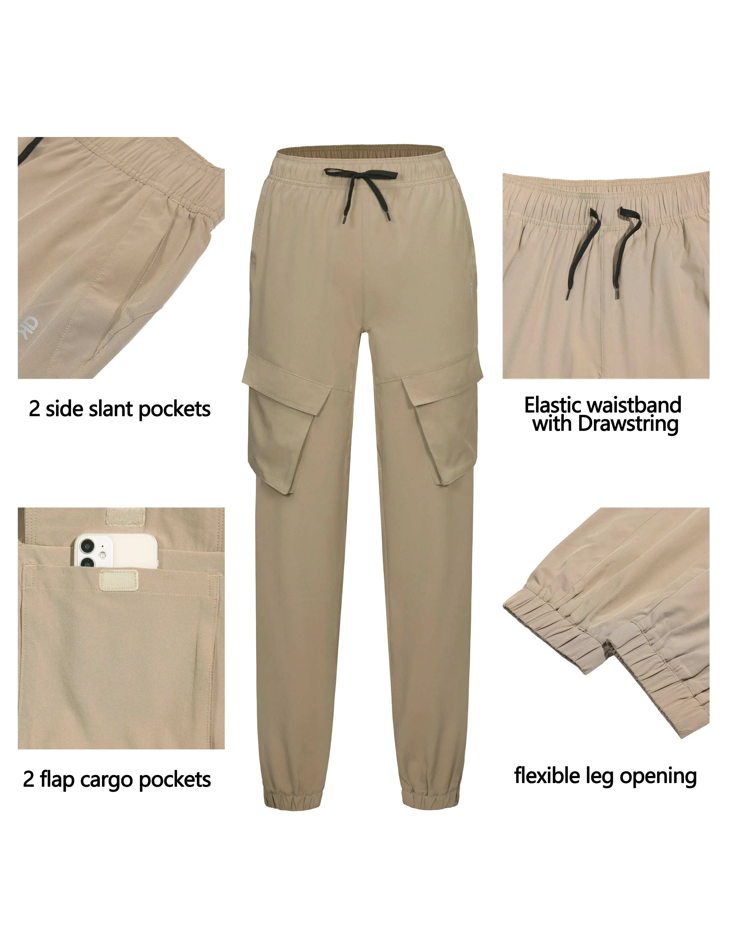 Women's Quick Dry Hiking Cargo Joggers Pants