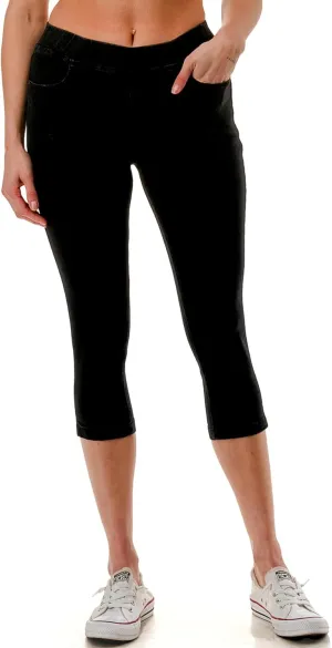 Women's Ripped Destroyed Skinny Jeans & Jeggings Pull-On Elastic Waist Stretch Denim Pants Regular-Plus Size