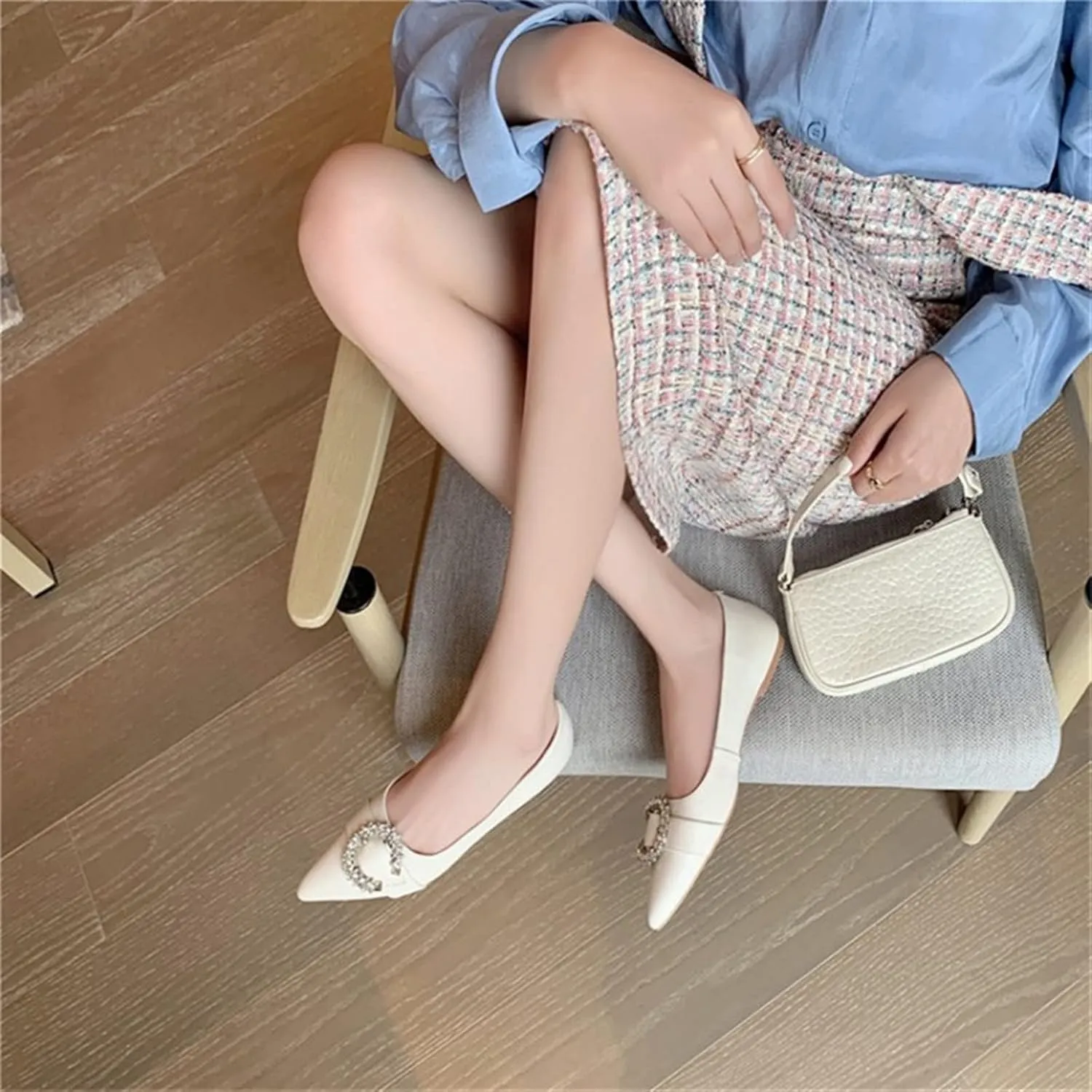Womens Shoes Flat Loafers Women Pointed Toe Soft Casual Comfort Daily Office Lady Shoes