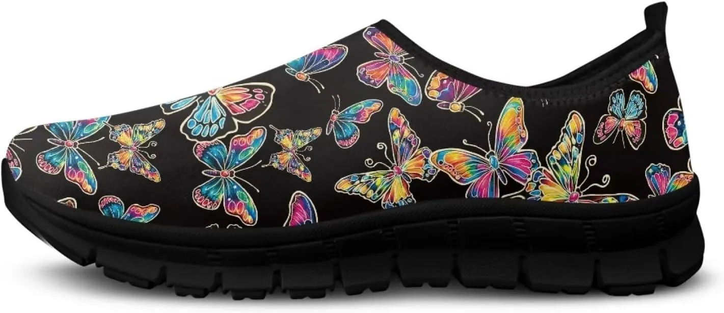 Womens Slip On Walking Shoes Non Slip Loafer Breathable Holiday Travel Shoe Lightweight Casual Low Top Sneakers SizeUS 5.5-11.5